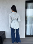 Baby blue knot shirt