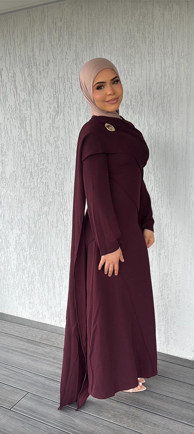 Sarah Dress Burgundy