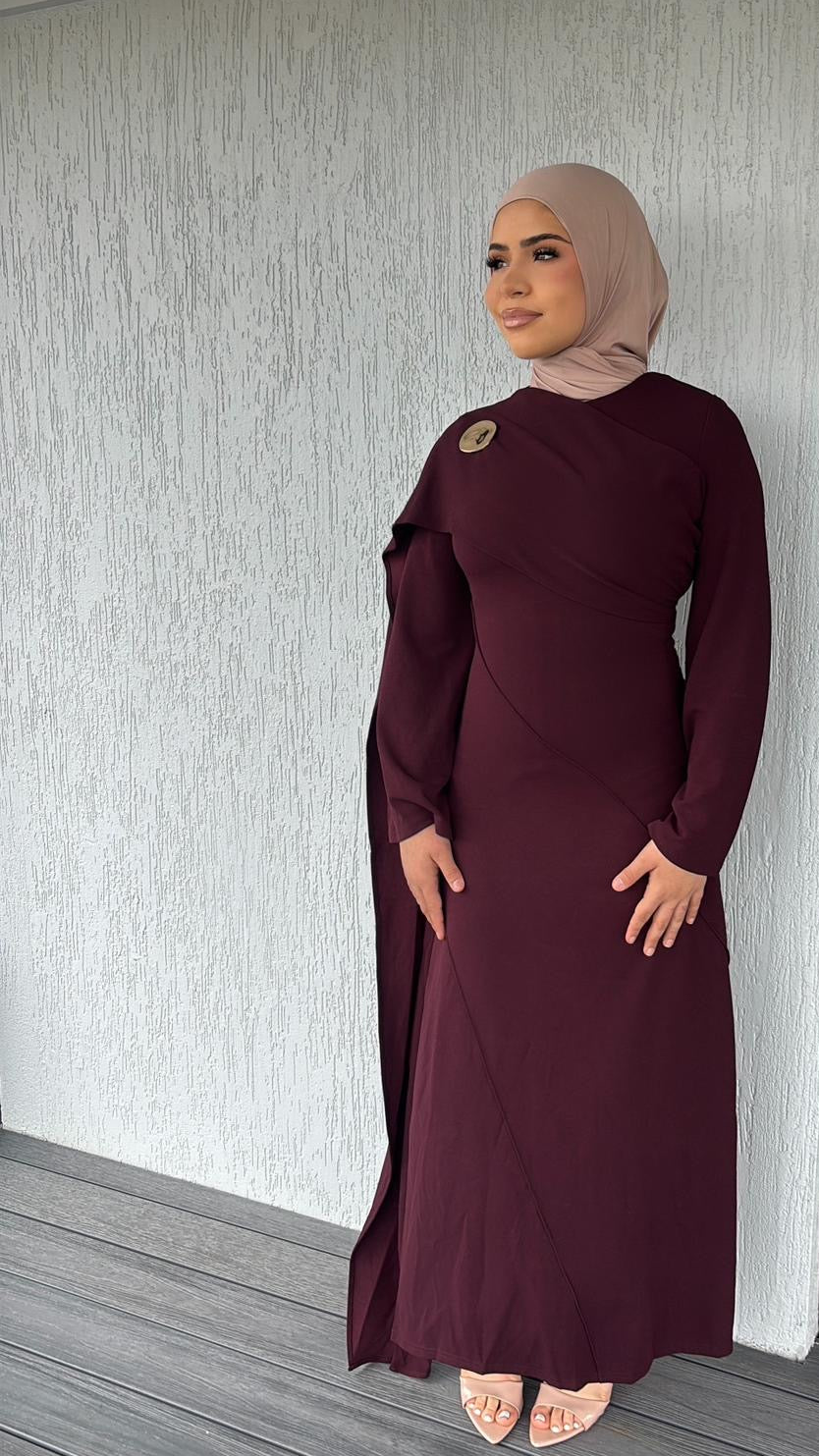 Sarah Dress Burgundy
