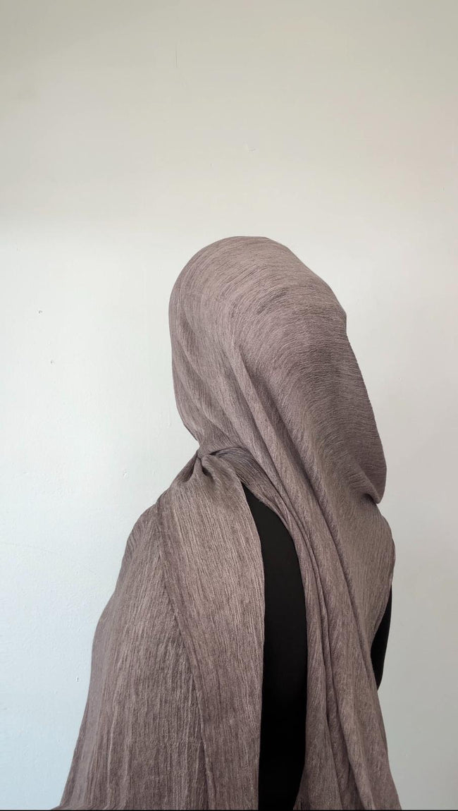 Amethyst crinkle hijab set