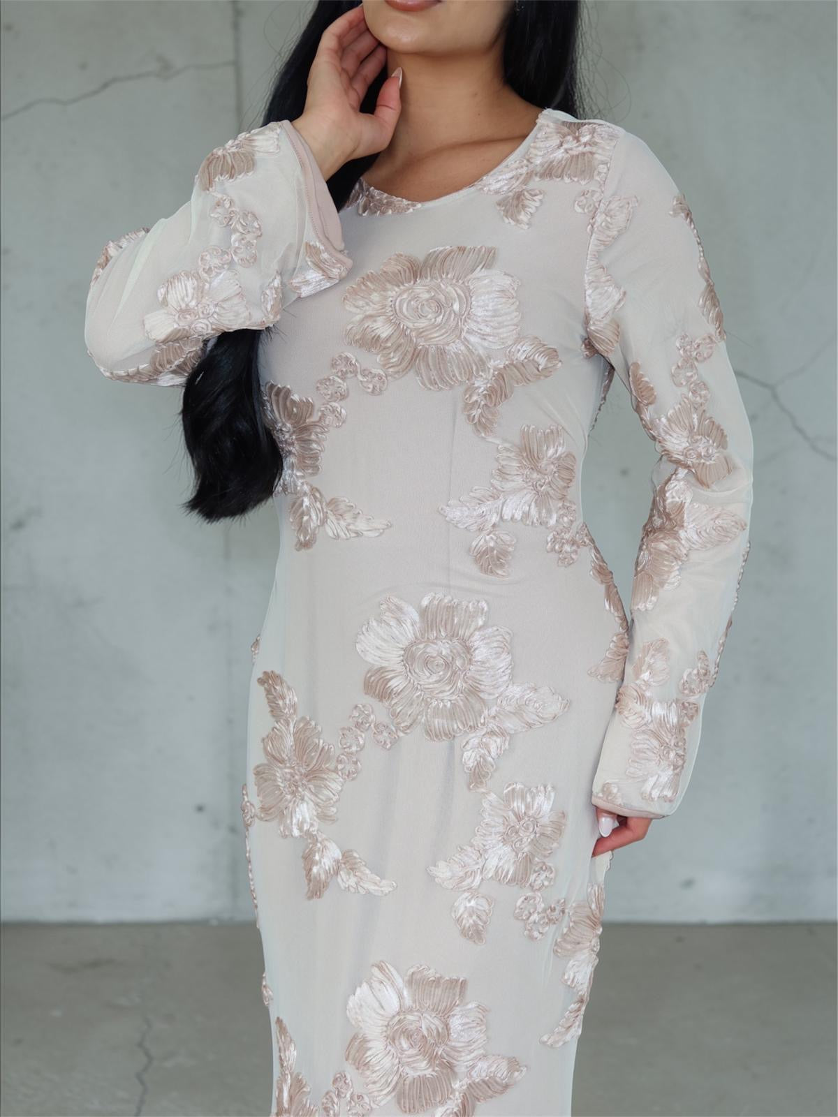 Blush floral dress