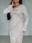 Blush floral dress