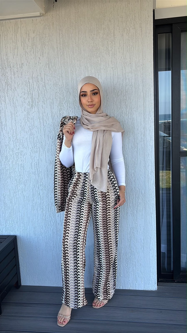 Mocha wave set