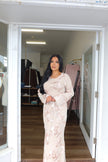 Blush floral dress