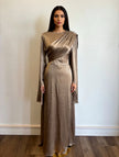 Celeste draped maxi