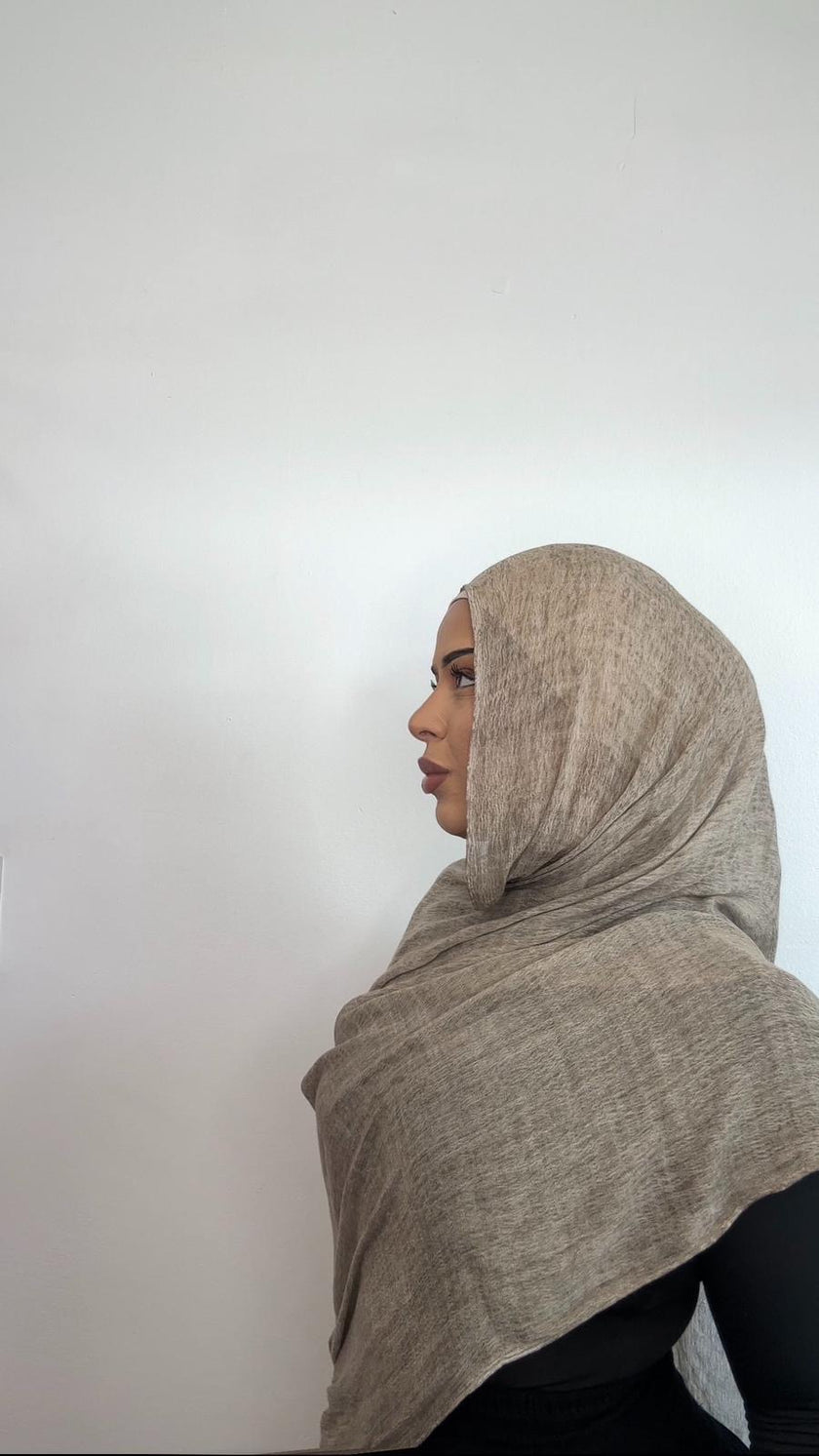Moonstone crinkle hijab set