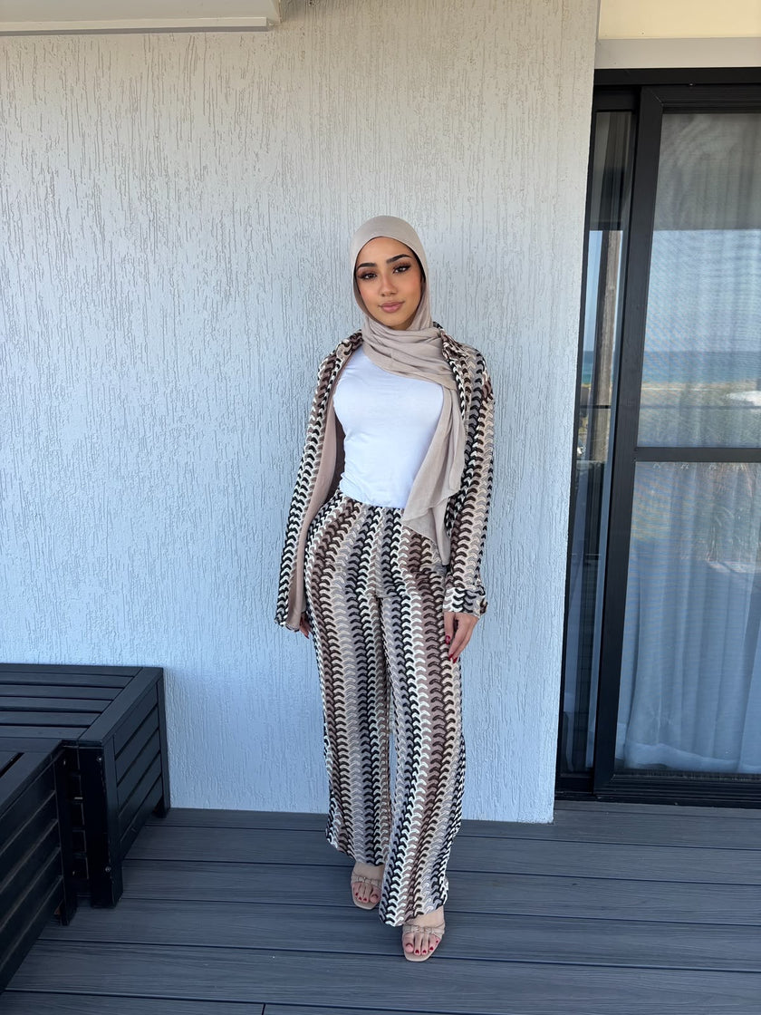 Mocha wave set