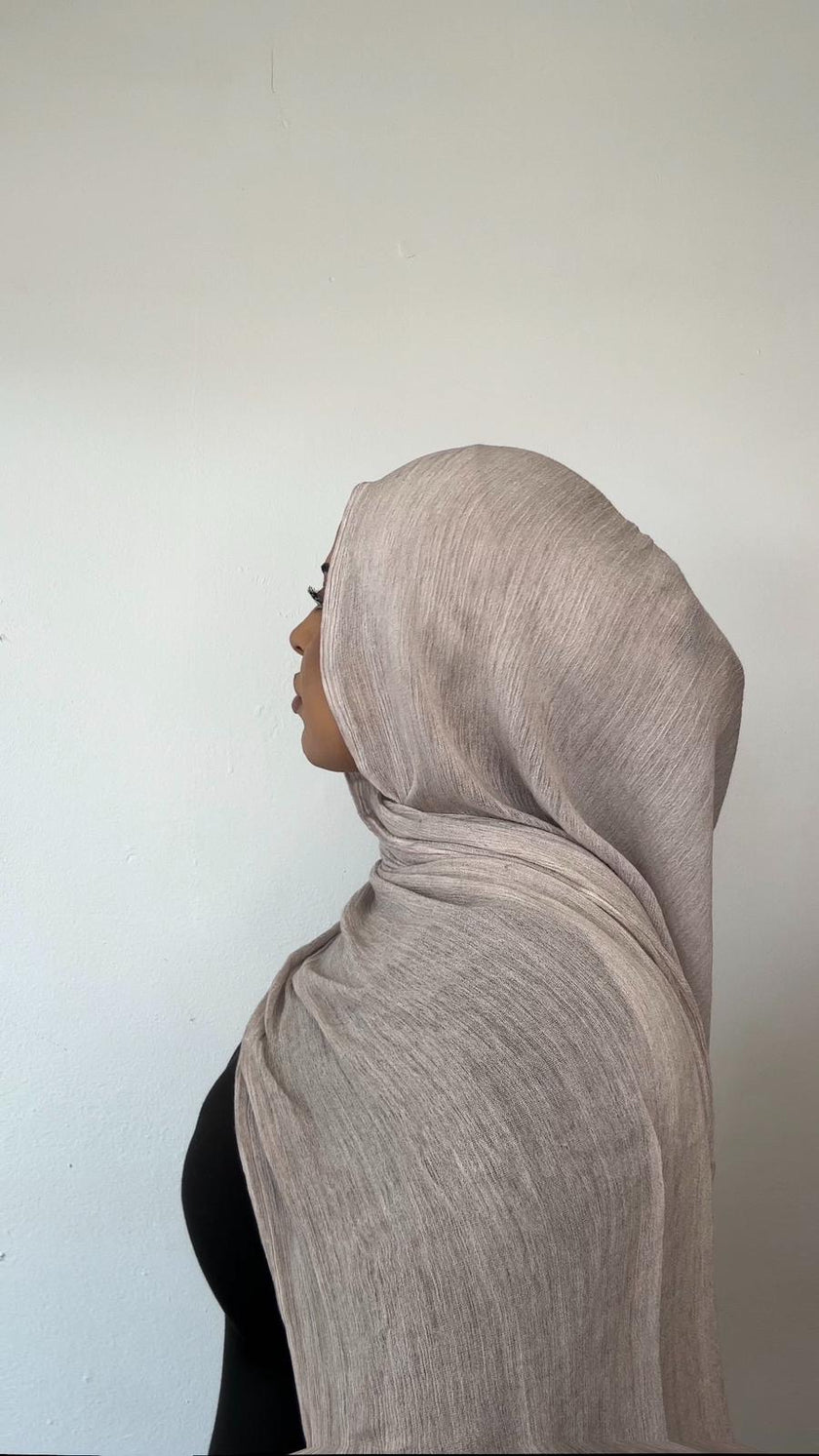 Petal crinkle hijab set