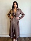 Satin trench