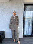 Khaki wrap set