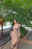 Latte layered tunic set