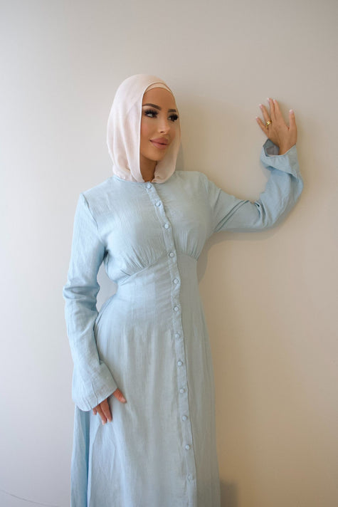 Baby Blue A-Line Dress
