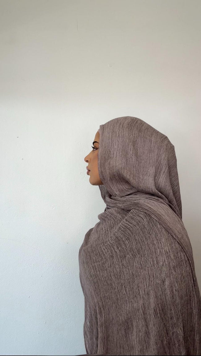 Amethyst crinkle hijab set