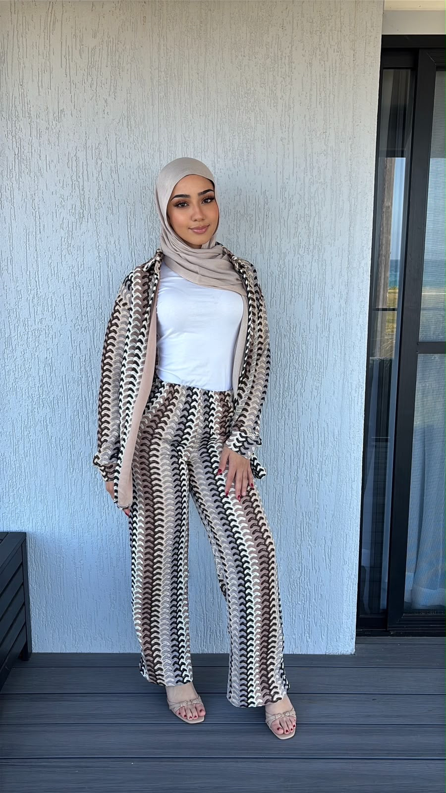 Mocha wave set