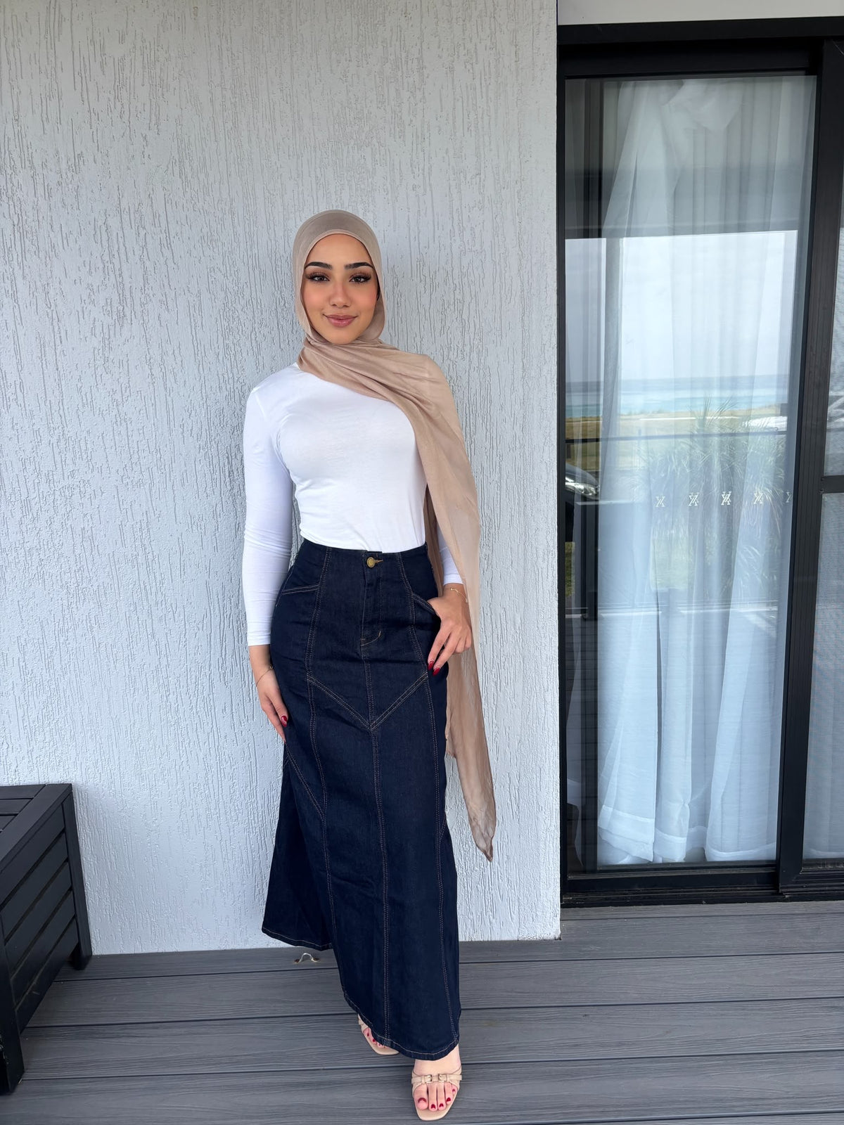 Lara denim skirt