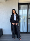 Long windbreaker black