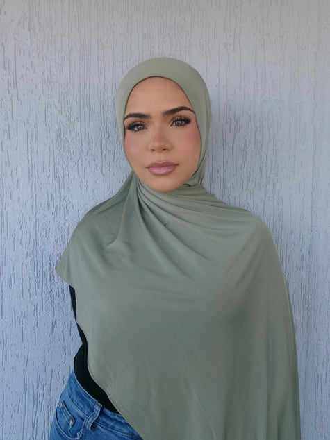 Liquid jersey khaki
