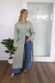 Sage breeze shirt