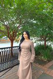 Latte layered tunic set