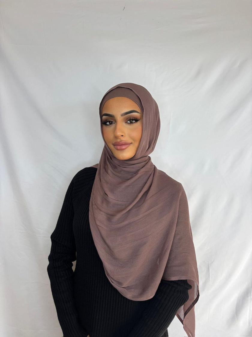 Mauvewood Modal Hijab Set