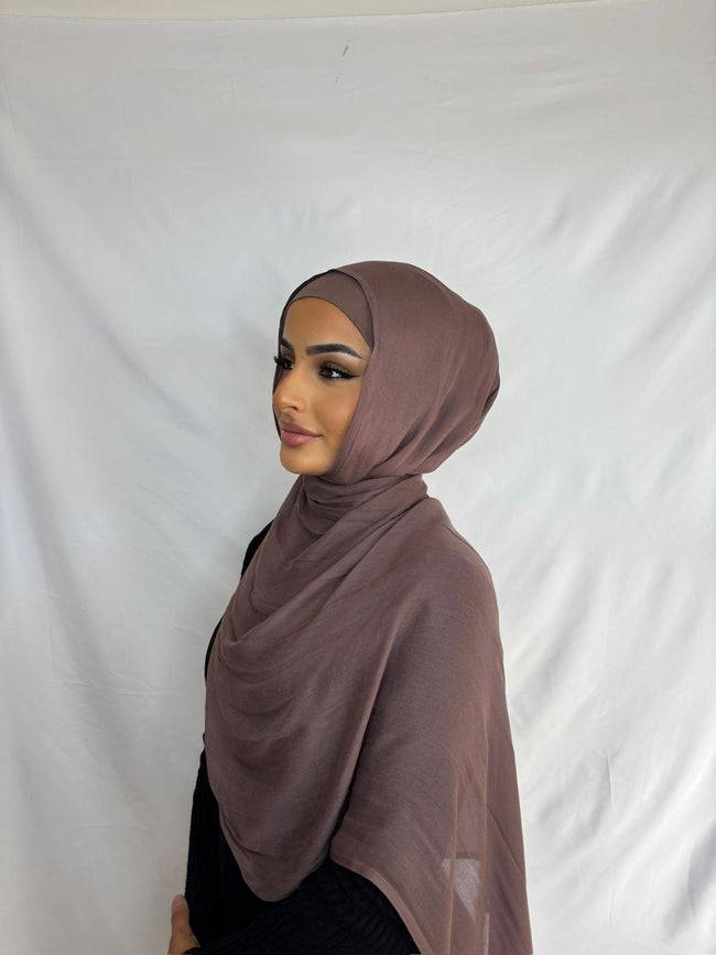 Mauvewood Modal Hijab Set
