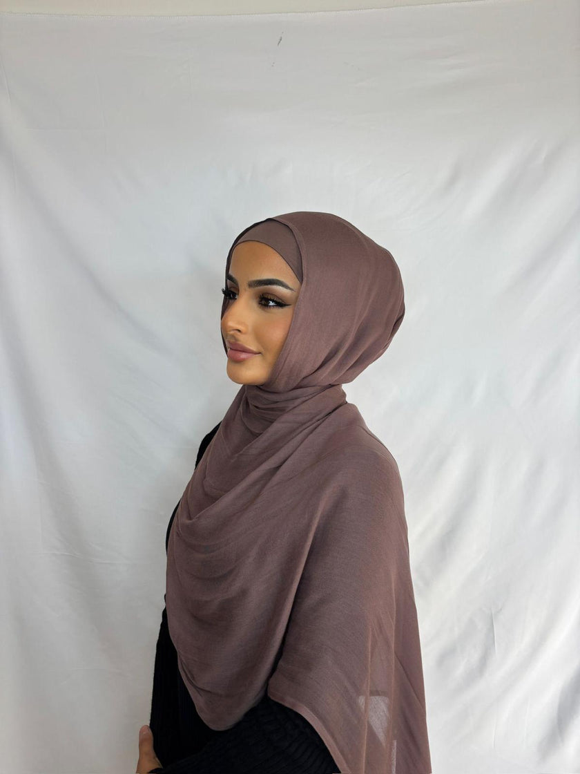 Mauvewood Modal Hijab Set