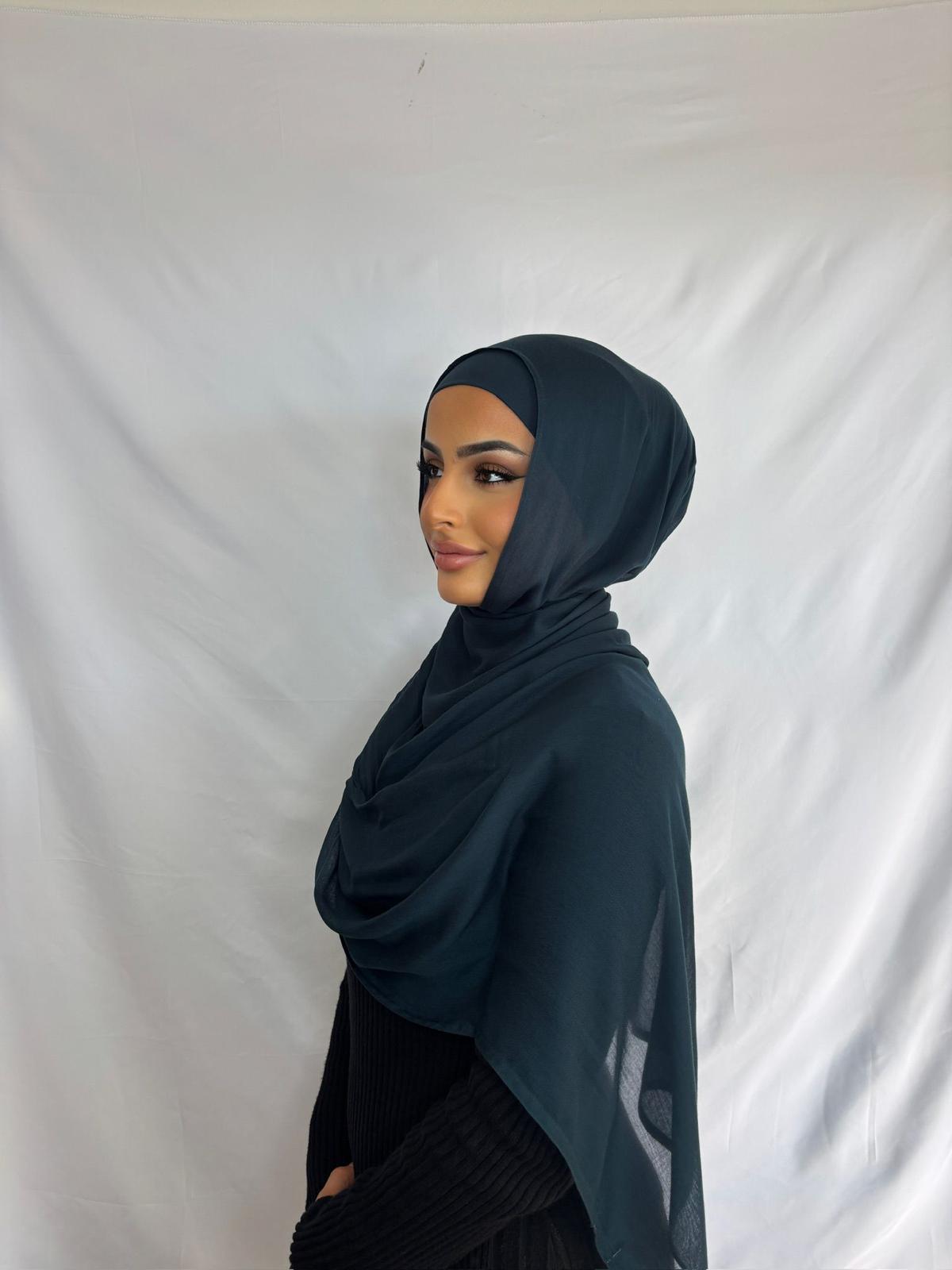 Midnight Modal Hijab Set