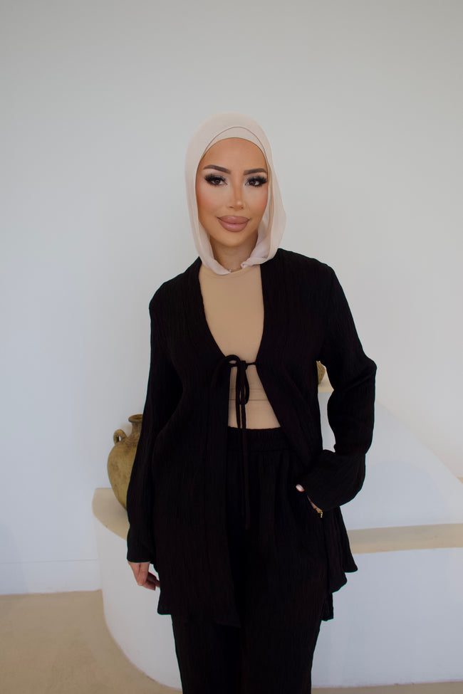 Onyx Cardi Set