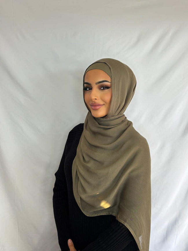 Olive Modal Hijab Set