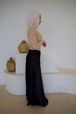 Satin Scrunch Skirt